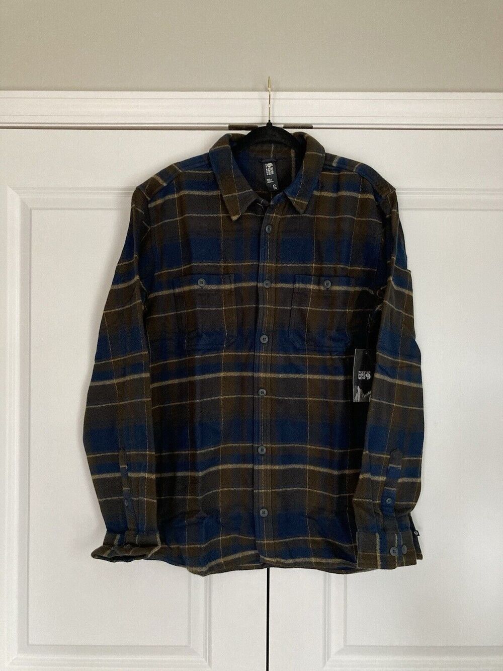 Mountain Hardwear Plusher Flannel Shirt Men Extra Large XL Long Sleeve Outdoors